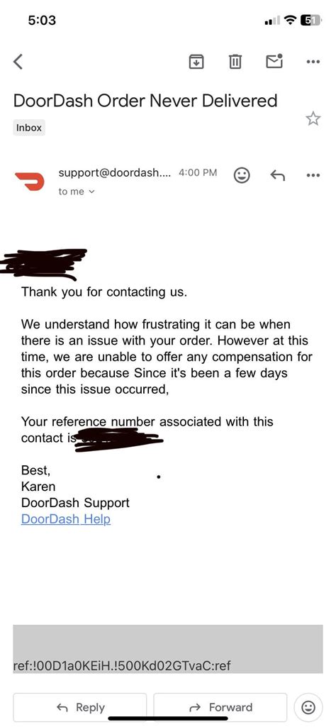 doordash canceled order no refund.